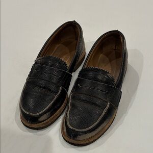 Golden Goose Jerry Distressed Loafers in Black Size 37